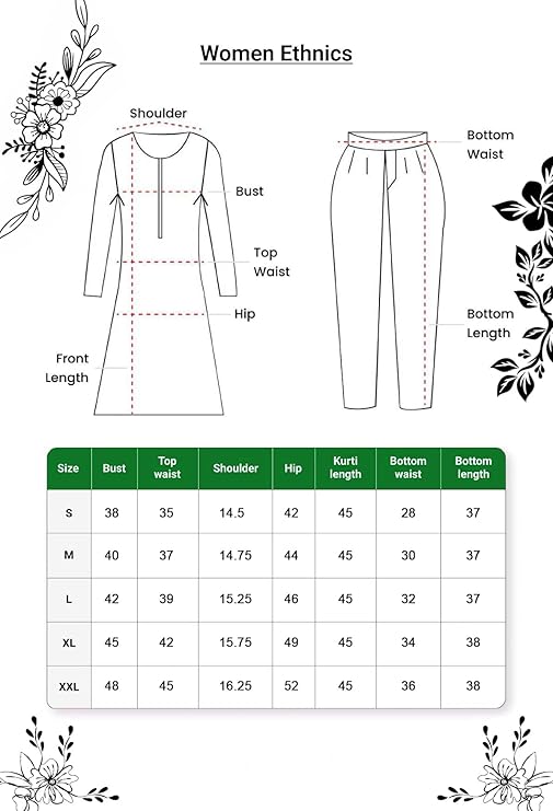 ANNI DESIGNER Viscose Blend Co Ord Set for Women | Kurta with Palazzo | Kurti Set Woman | Printed Ethnic Outfit | Cord Style Indian Dress Office Party Traditional Clothing Fashion Premium Modern Look - Image 5